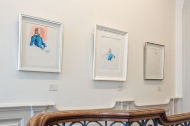 Exhibition view: David Hockney, Early Drawings, Offer Waterman, London (25 September–23 October 2015). Courtesy Offer Waterman.