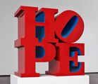 HOPE, Red/Blue by Robert Indiana contemporary artwork 1