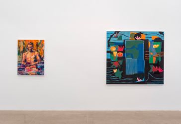 Exhibition view: Group Exhibition: Downbeat | Denniston Hill at Marian Goodman Gallery, Marian Goodman Gallery, New York (13 July–18 August 2023). Courtesy Marian Goodman Gallery.
