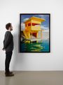 Bright Yellow House on Water by James Casebere contemporary artwork 3