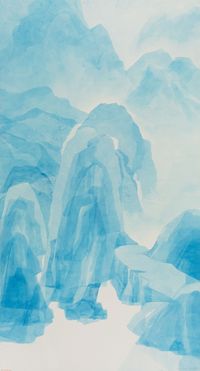 Blue Mountain 12/01/2018,11/28/2018 蓝山 12/01/2018,11/28/2018 by Wang Gongyi contemporary artwork works on paper