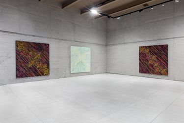 Exhibition view: Ding Yi, Anomalous Galaxies, Galeria RGR, Mexico City (12 February–16 April 2022). Courtesy Galeria RGR.