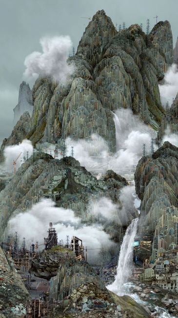 The Clouds 1/7 by Yang Yongliang contemporary artwork