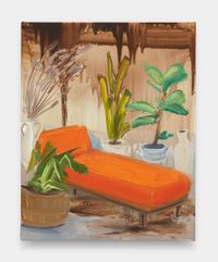 Orange Chaise #2 by Tala Madani contemporary artwork painting