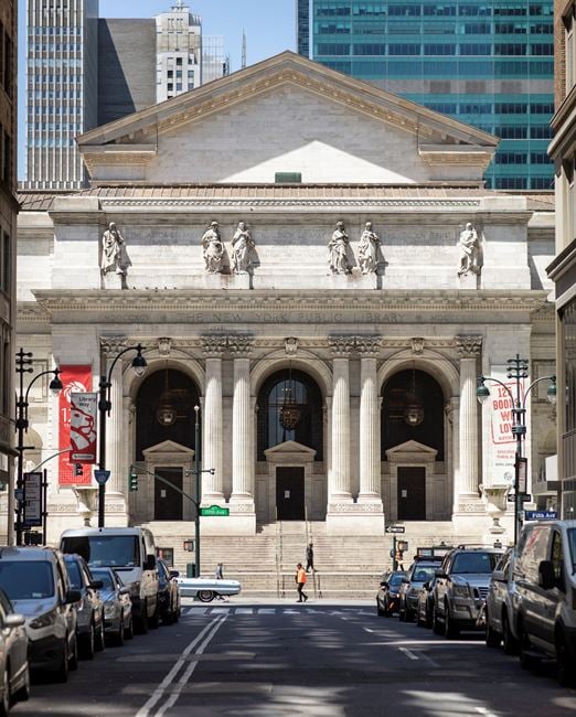 New York Public Library, Fifth Avenue, NYC, 13 May 2020 by Sean Hemmerle contemporary artwork