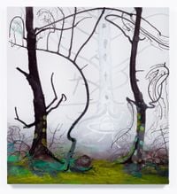 Decomposing Forest by Inka Essenhigh contemporary artwork painting