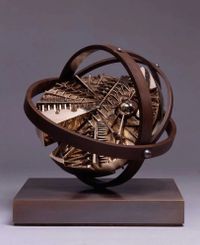 Giroscopio studio by Arnaldo Pomodoro contemporary artwork sculpture
