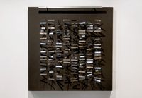 Mobile - retangles argent by Julio Le Parc contemporary artwork sculpture