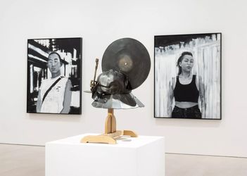 Exhibition view: Glenn Kaino, Walking with a tiger, Pace Gallery, 540 West 25th St, New York (12 January–24 February 2024). Courtesy Pace Gallery.