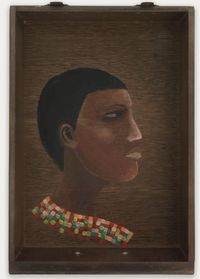 Woman in a Creaking Drawer by Lubaina Himid contemporary artwork painting, sculpture