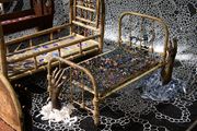 i wanted too build a bed for all the tired beds by Del Kathryn Barton contemporary artwork 4