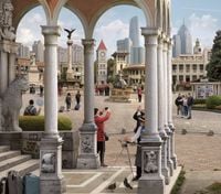 Italian Style Town (after Carpaccio) by Emily Allchurch contemporary artwork photography