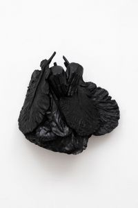 Hands Grasping Collard Greens After Coreen Simpson by Lakela Brown contemporary artwork sculpture