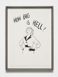 How Big is Hell? by Donald Urquhart contemporary artwork drawing