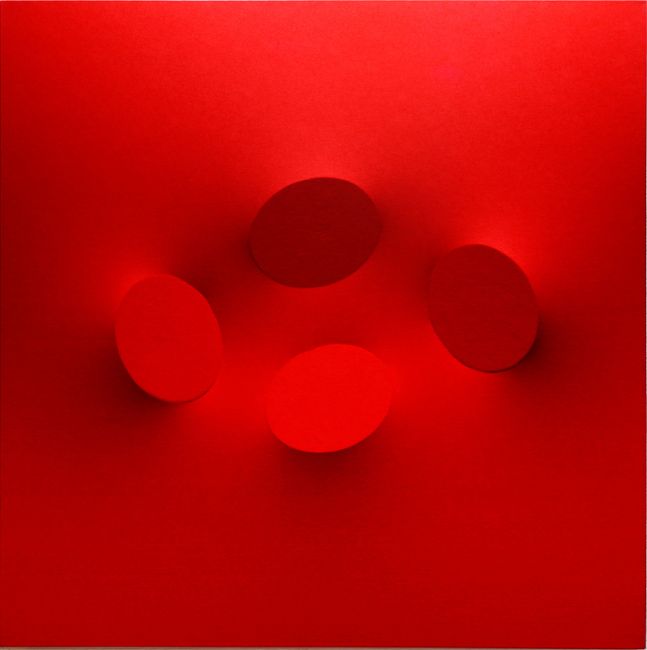 4 ovali rossi by Turi Simeti contemporary artwork