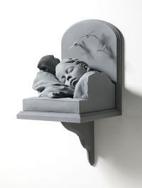 Girl, asleep by Hans Op de Beeck contemporary artwork sculpture