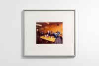 Drivers Discussing Redundancies, Morley’s Café, Markham Moor, Nottinghamshire by Paul Graham contemporary artwork photography
