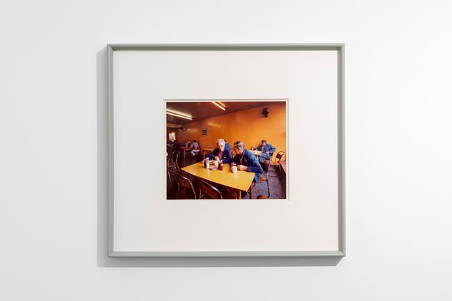 Drivers Discussing Redundancies, Morley’s Café, Markham Moor, Nottinghamshire by Paul Graham contemporary artwork