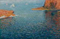 Calanques by Henri Martin contemporary artwork painting