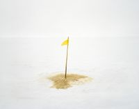 Piss Poles, Antarctica, Aurina #4 by Anne Noble contemporary artwork photography