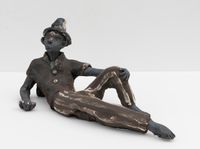 Diwata with Striped Pants by Maia Cruz Palileo contemporary artwork sculpture