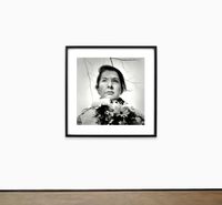 Portrait with Flowers by Marina Abramović contemporary artwork photography, print