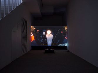 Exhibition view: Ian Cheng, Thousand Lives, Gladstone Gallery, Seoul (23 February–13 April 2024). © Gladstone Gallery. Courtesy the artist and Gladstone Gallery. Photo: Jeon Byung-cheol.