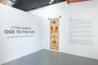 Exhibition view: Citra Sasmita, Ode to the Sun, Yeo Workshop, Singapore (10 January –29 February 2020). Courtesy Yeo Workshop.