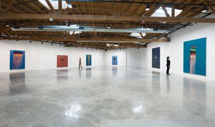 Exhibition view: Pat Steir, Painted Rain, Hauser & Wirth, West Hollywood (28 February–4 May 2024). Courtesy Hauser & Wirth.