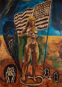 Great American Nude 3 by Damien Deroubaix contemporary artwork painting