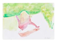 Am Lande (In the Countryside) by Maria Lassnig contemporary artwork works on paper