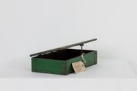 Distressed Green Box by Jane McAdam Freud contemporary artwork sculpture