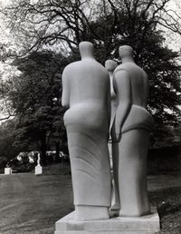 Three Standing Figures by Henry Moore contemporary artwork photography