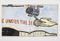 Under the Sea by Rose Wylie contemporary artwork painting