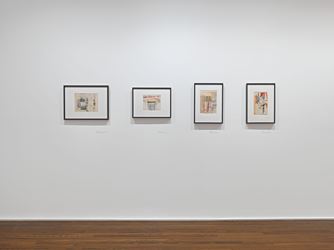 Exhibition view: Eva Hesse, Forms Larger and Bolder: EVA HESSE DRAWINGS from the Allen Memorial Art Museum at Oberlin College, Hauser & Wirth, 69th Street, New York (5 September–19 October 2019). © The Estate of Eva Hesse. Courtesy Hauser & Wirth. Photo: Genevieve Hanson.