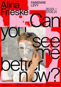 Exhibition Poster – Can you see me better now? by Alina Frieske contemporary artwork print