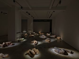 Exhibition view: Mimmo Paladino, I Dormienti, Cardi Gallery, Milan (22 February–8 May 2021). Courtesy Cardi Gallery.