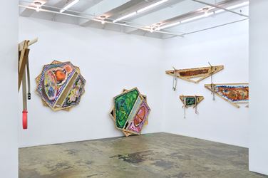 Exhibition view: Mike Cloud, Tears in abstraction, Thomas Erben Gallery, New York (12 September–9 November 2019). Courtesy Thomas Erben Gallery.