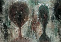 Two Portraits No.2 by Mao Xuhui contemporary artwork painting, works on paper