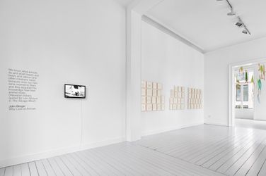 Exhibition view: Joan Jonas, Inscribed in the Air, Gladstone Gallery, Brussels, (29 January–12 March 2022). Photo: Philip Poppek.