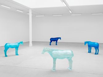 Exhibition view: Ugo Rondinone, a sky . a sea . distant mountains . horses . spring ., Sadie Coles HQ, Kingly Street, London (12 April–22 May 2021). Courtesy Sadie Coles HQ. 
