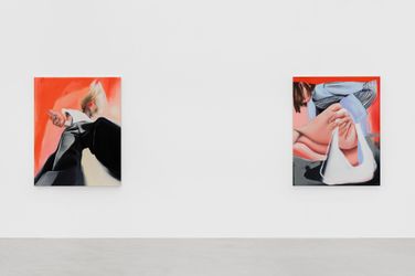 Exhibition view: Amanda Wall, Butterflies, Almine Rech, Brussels (9 December 2021–15 January 2022). Courtesy the Artist and Almine Rech. Photo: Huggard & Vanoverschelde Photography. 
