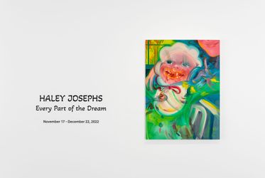 Exhibition view: Haley Josephs, Every Part of the Dream, Almine Rech, London (17 November–23 December 2023). Courtesy Almine Rech.