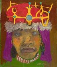 The Blind Prince by Joseph Olisaemeka Wilson contemporary artwork painting, works on paper