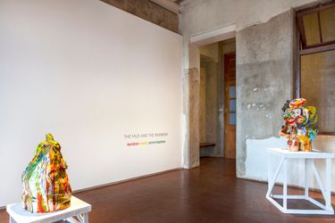 Exhibition view: Ramesh Mario Nithiyendran, The Mud and the Rainbow, Jhaveri Contemporary, Mumbai (10 February–26 March 2022). Courtesy Jhaveri Contemporary. Photo: Mohammed Chiba.