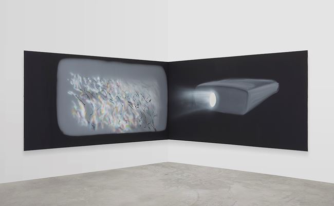 Corner Projection (Panic) by Tala Madani contemporary artwork