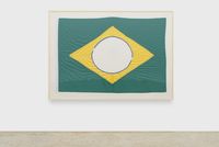 The New Brazilian Flag # 3 by Raul Mourão contemporary artwork sculpture