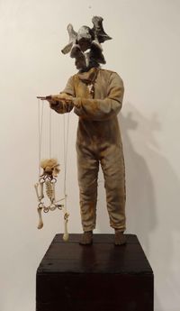 Marionette  by Linde Ivimey contemporary artwork mixed media
