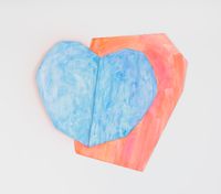 Light heart (blue) by Wonwoo Lee contemporary artwork painting