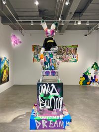 疯了的兔子 Mad Bunny by CHEN Yihan contemporary artwork painting, works on paper, sculpture, photography, print